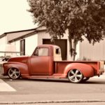 Uncle's old red pickup