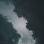 Gray dreary rainclouds