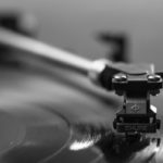 Vinyl record playing over and over and over