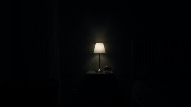 Light illuminating a dark room