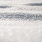Powdered snow on the ground
