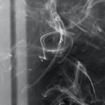 Smoking floating in the air