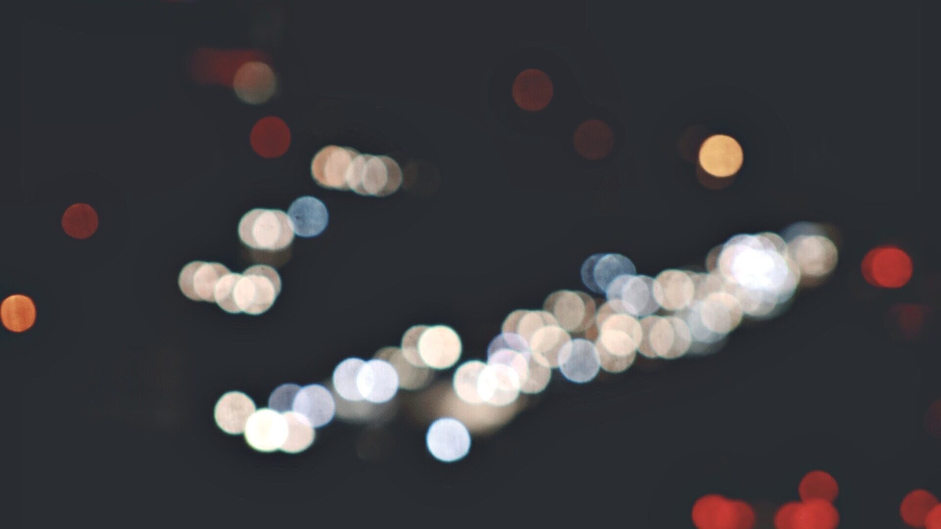 Dots of lights in bokeh style